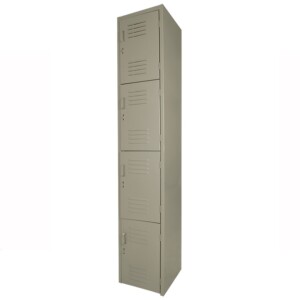 Locker metálico 4 puertas 1.80 x 38 x 45 color arena