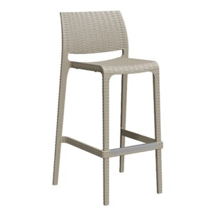 Banco alto Miley color capuccino