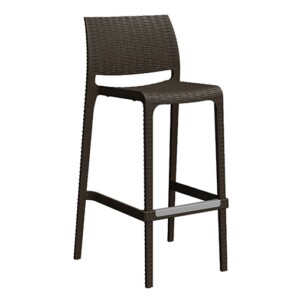 Banco alto Miley color chocolate