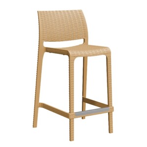 Banco bajo Miley color camel