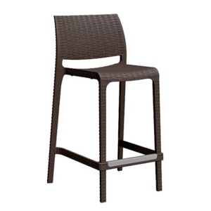 Banco bajo Miley color chocolate