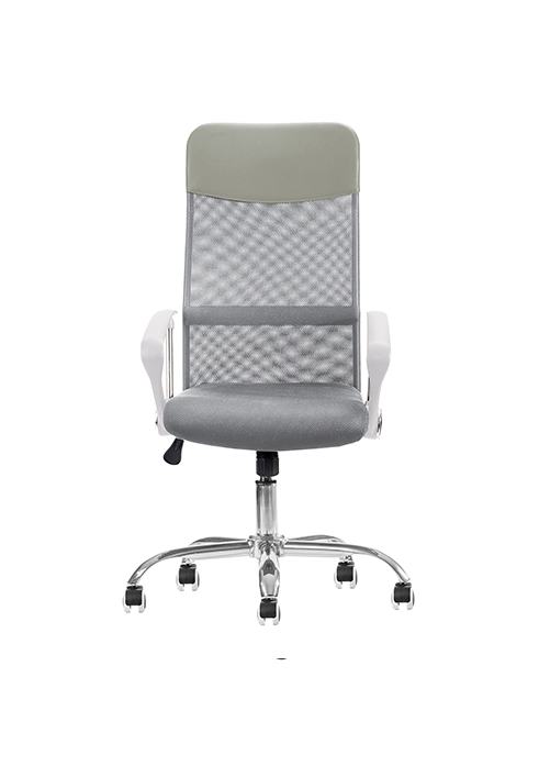 Silla ejecutiva Valere blanco, está viendo para enfrente, se ve acolchonada de la cabecera