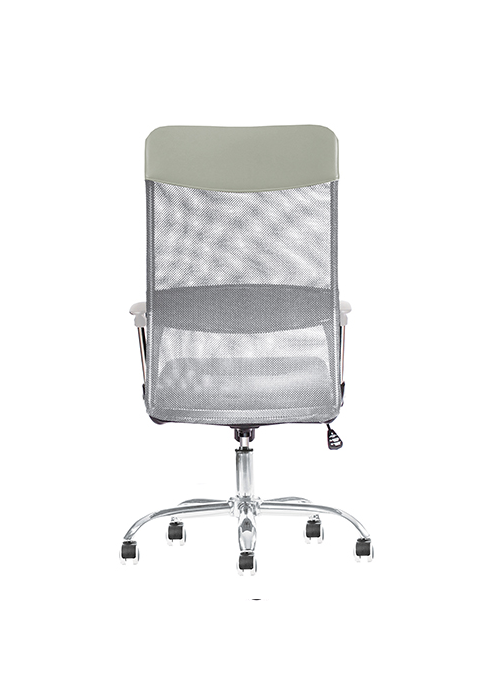 Silla ejecutiva Valere blanco, está volteando en su totalidad para atrás, se ve que esta reforzada de la espalda