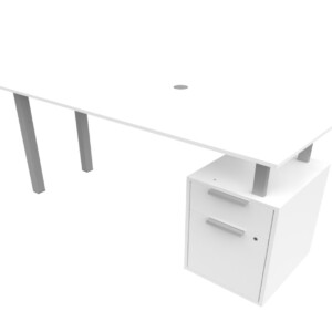 Escritorio Salvato con archivero 134 color blanco