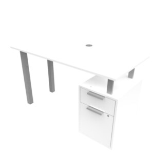 Escritorio Salvato con archivero 133 color blanco