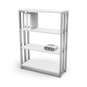 Librero 735 de piso color blanco