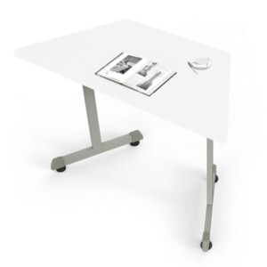 Mesa trapezoidal 239 color blanco