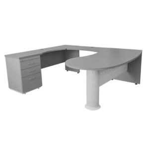 Escritorio ejecutivo Montecarlo izquierdo color ceniza