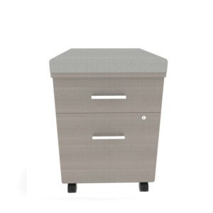 Archivero con asiento 643 color ceniza