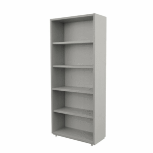 Librero Ranieri abierto color ceniza