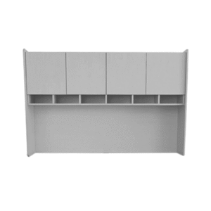 Librero sobre credenza Ranieri color cenizo