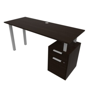 Escritorio Salvato con archivero 134 color chocolate