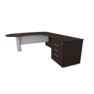 Escritorio operativo Montecarlo derecho color chocolate