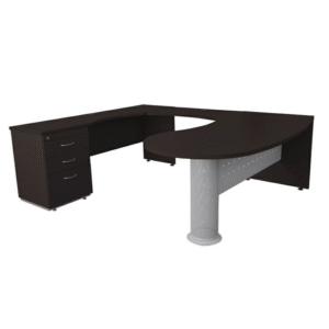 Escritorio ejecutivo Montecarlo izquierdo color chocolate