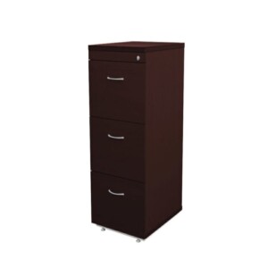 Archivero vertical Ranieri de 3 gavetas color chocolate