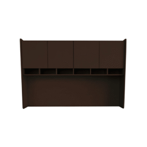 Librero sobre credenza Ranieri color chocolate
