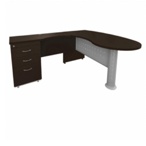 Escritorio operativo Montecarlo izquierdo color chocolate