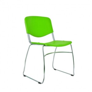 Silla de visita Ditta trineo color verde