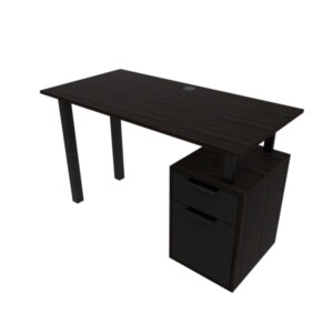 Escritorio Salvato con archivero 133 color ébano boreal