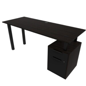 Escritorio Salvato con archivero 134 color ébano boreal