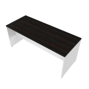 Escritorio 234 color ébano boreal, está de lado izquierdo, sin nada encim