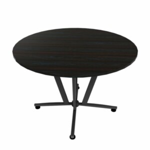 Mesa 719 redonda color ébano boreal