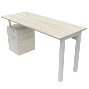 Escritorio Salvato con archivero 134 color encino polar