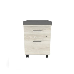 Archivero con asiento 643 color encino polar