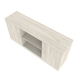 Credenza ejecutiva 02 color encino polar