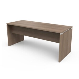 Escritorio Negozio 795 color eucalipto, está de lado izquierdo, sin nada en la mesa