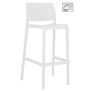 Banco alto Favore color blanco