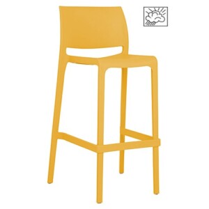 Banco alto Favore color mostaza