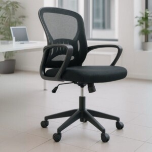 Silla operativa Fontaine color negro