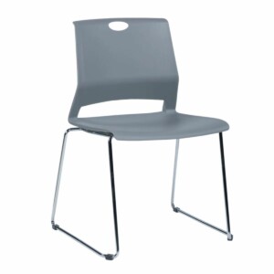 Silla de visita Evher color gris