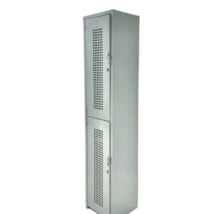 Locker 2 Puertas 1.80 x 38 x 37 Perforado color gris