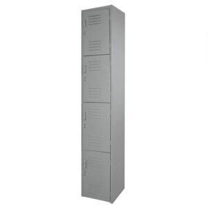 locker metálico 4 puertas 1.80 x 38 x 37 color gris
