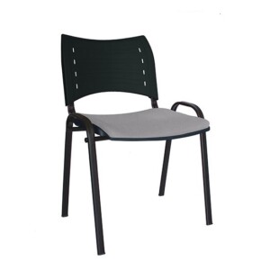 Silla de visita Diluito tapiz gris