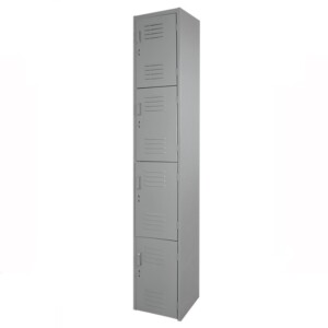 Locker metálico 4 puertas 1.80 x 38 x 45 color gris