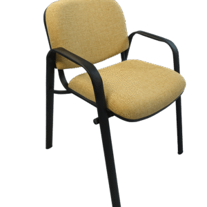 Silla de visita Mancia con brazos tela color mango