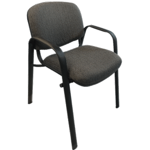 Silla de visita Mancia con brazos tela color oxford