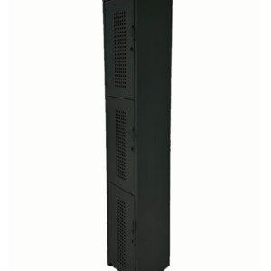 Locker 3 Puertas 1.80 x 38 x45 Perforado color negro
