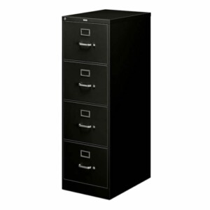 Archivero vertical HON 4 gavetas metálico color negro