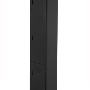 Locker metálico 3 puertas 1.80 x 38 x 45 color negro