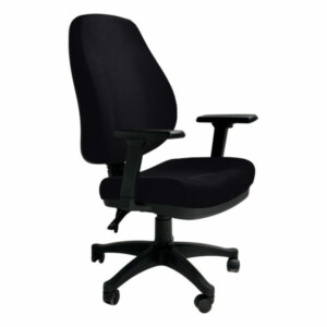 Silla operativa Esparta negro mini