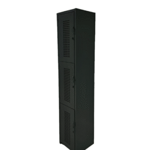 Locker 2 Puertas 1.80 x 38 x 37 Perforado color negro