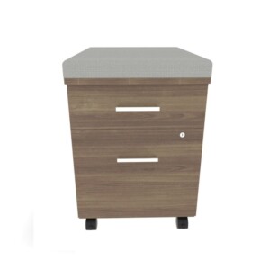 Archivero con asiento 643 color nogal