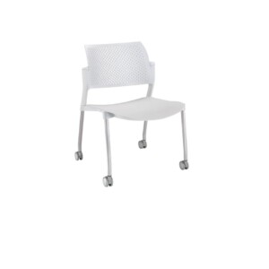 Silla de visita Cëzi P movil  blanco