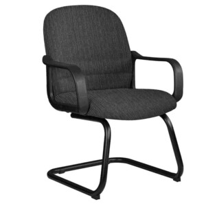 Silla de visita Spazio gris nb