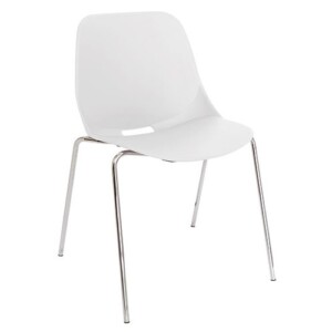 Silla de visita Ragazzo color blanco